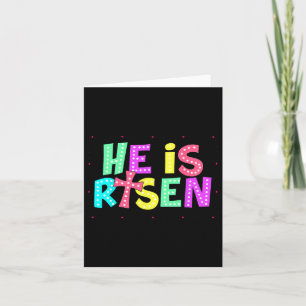 Schaut, er ist riskiert Jesus Christlichen Osterki Karte