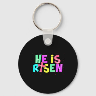 Schaut, er ist riskiert Jesus Christlichen Osterki Schlüsselanhänger