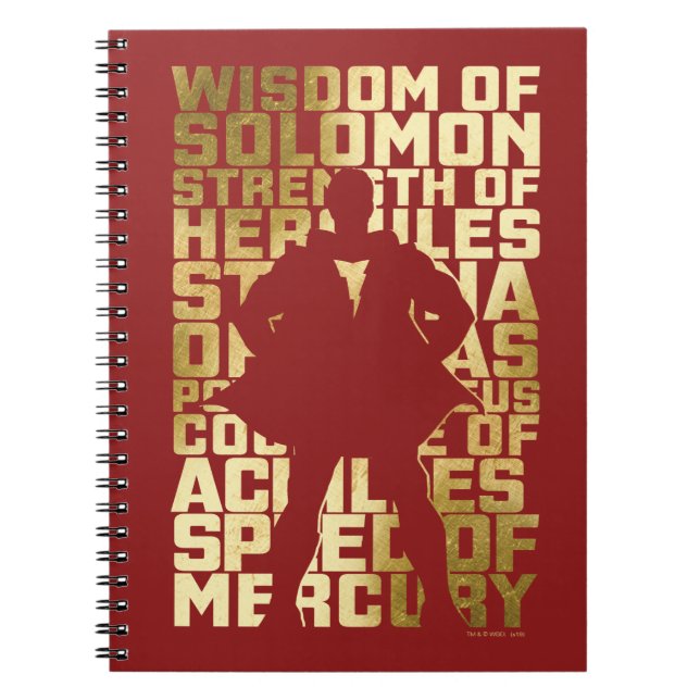 SCHAZAM! | Abilities Golden Typografy Graphic Notizblock (Vorderseite)