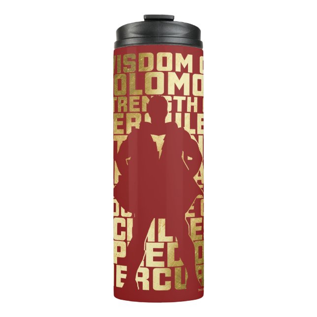 SCHAZAM! | Abilities Golden Typografy Graphic Thermosbecher (Vorderseite)