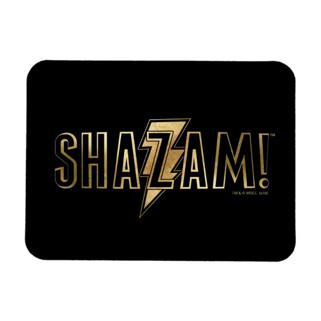SCHAZAM! | Gold-Logo Magnet (Horizontal)