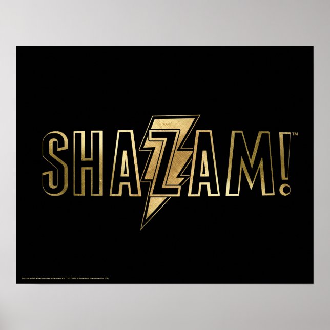 SCHAZAM! | Gold-Logo Poster (Vorne)
