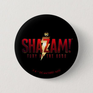 SCHAZAM! Götterwut Fury of the Gods Logo Button