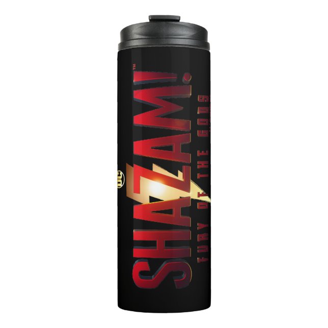 SCHAZAM! Götterwut | Fury of the Gods Logo Thermosbecher (Vorderseite)