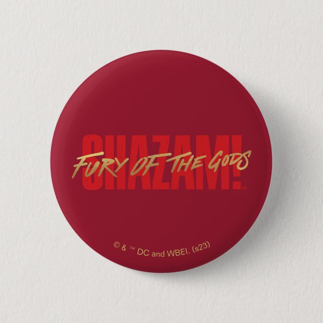 SCHAZAM! Götterwut | Logo für die goldene Markieru Button (Vorderseite)
