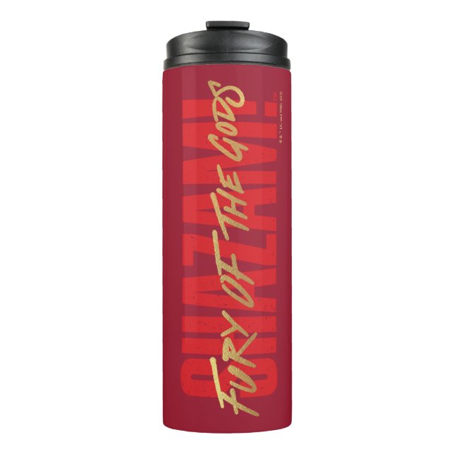 SCHAZAM! Götterwut | Logo für die goldene Markieru Thermosbecher (Vorderseite)