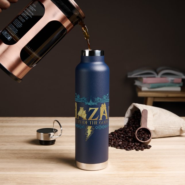 SCHAZAM! Götterwut | Mythisches Logo Trinkflasche (Kaffee)