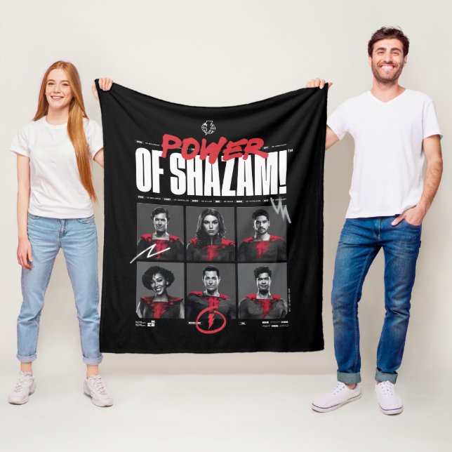 SCHAZAM! Götterwut | Power der SHAZAM Group Fleecedecke (Beispiel)