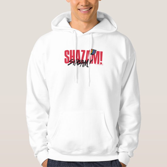 SCHAZAM! Götterwut | Rainbow Bolzen-Logo Hoodie (Vorderseite)