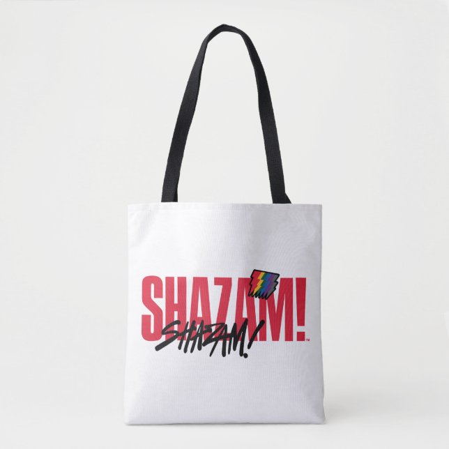 SCHAZAM! Götterwut | Rainbow Bolzen-Logo Tasche (Vorderseite)