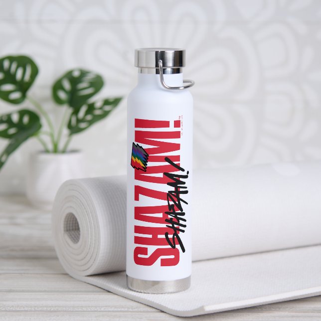 SCHAZAM! Götterwut | Rainbow Bolzen-Logo Trinkflasche (Yoga)