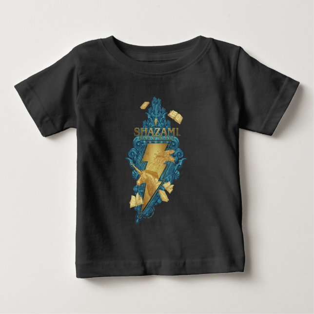 SCHAZAM! Götterwut | Reich des Götter-Logos Baby T-shirt (Vorderseite)