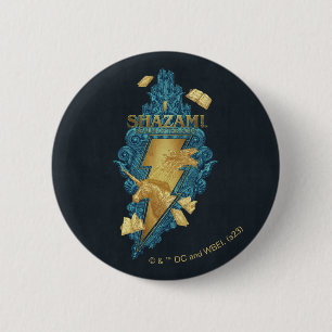 SCHAZAM! Götterwut Reich des Götter-Logos Button