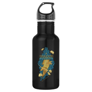 SCHAZAM! Götterwut Reich des Götter-Logos Edelstahlflasche