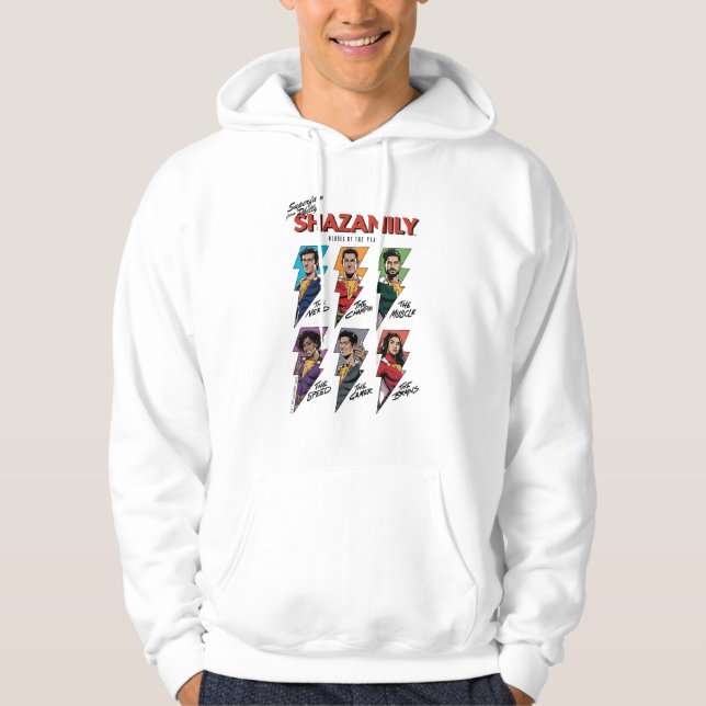 SCHAZAM! Götterwut | SCHAZAMily-Comic-Bolzen Hoodie (Vorderseite)