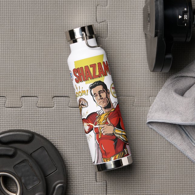 SCHAZAM! Götterwut | SCHAZAMily Comic Cover Trinkflasche (Fitnessstudio)