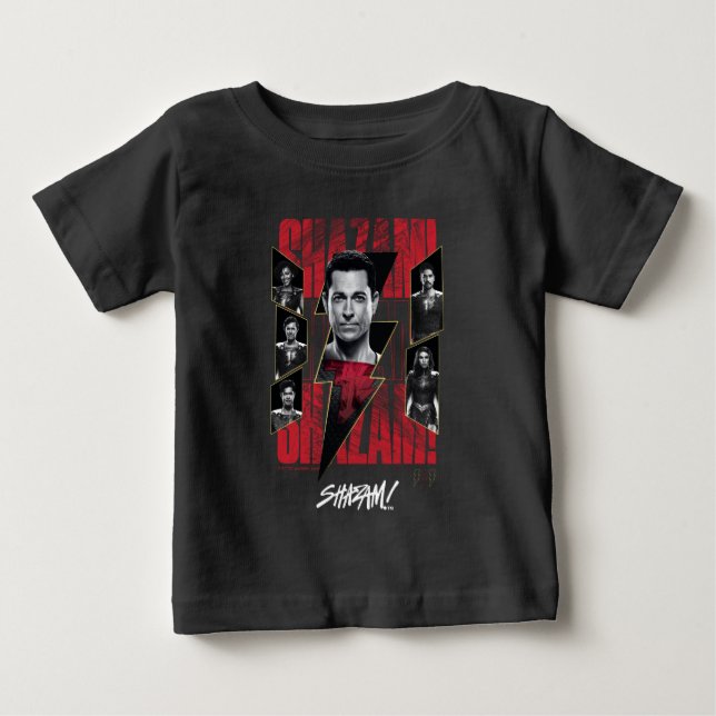 SCHAZAM! Götterwut | SHAZAMily Group Baby T-shirt (Vorderseite)