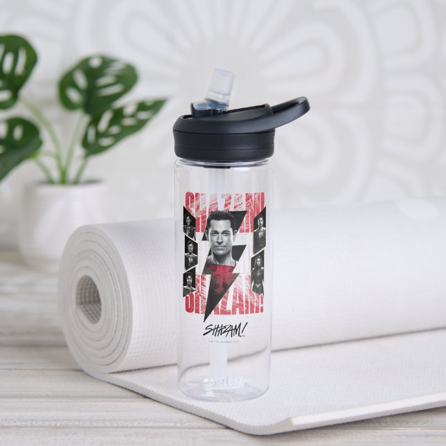 SCHAZAM! Götterwut | SHAZAMily Group Trinkflasche (Yoga)