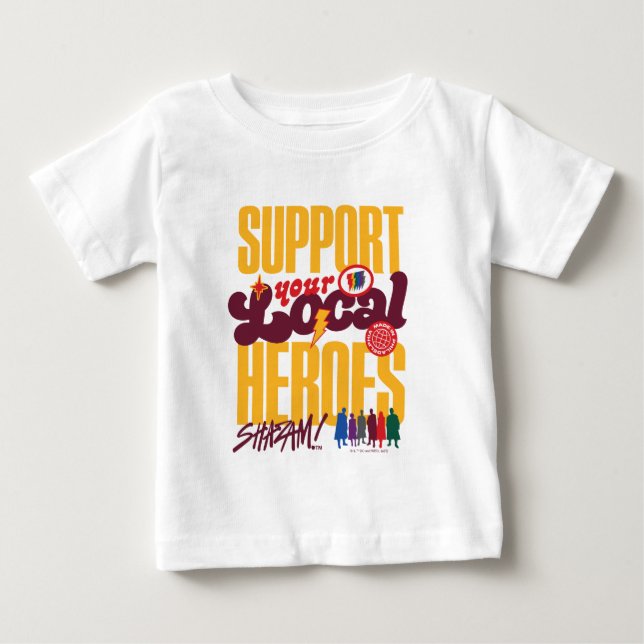 SCHAZAM! Götterwut | Unterstützung lokaler Helden Baby T-shirt (Vorderseite)