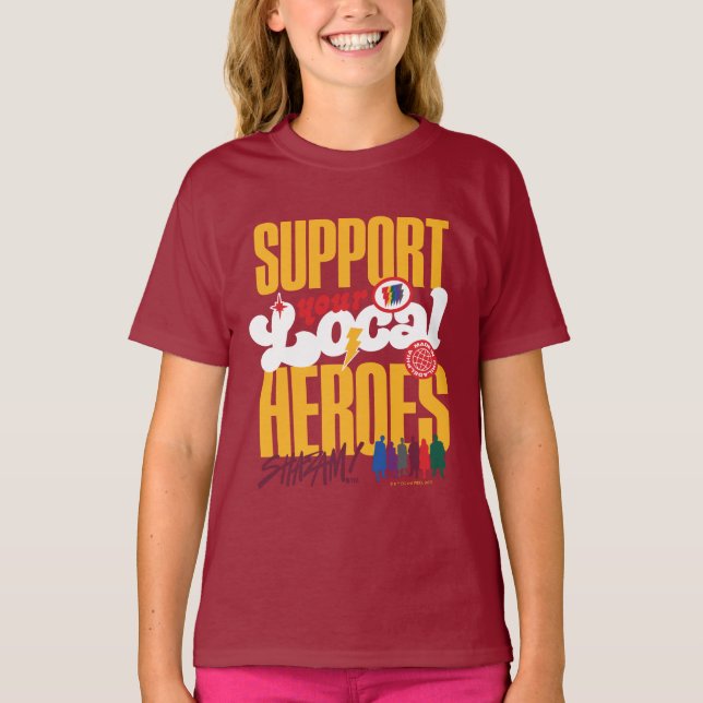 SCHAZAM! Götterwut | Unterstützung lokaler Helden T-Shirt (Vorderseite)