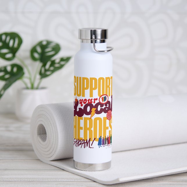 SCHAZAM! Götterwut | Unterstützung lokaler Helden Trinkflasche (Yoga)