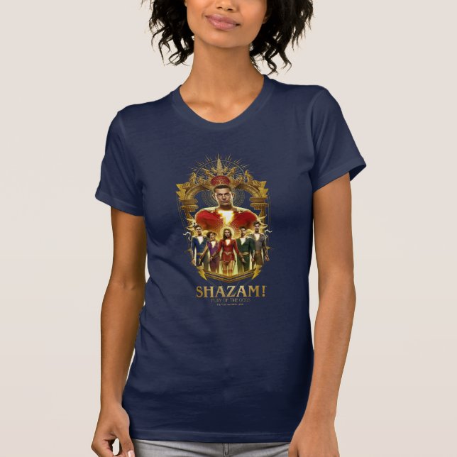 SCHAZAM! Götterwut | Verzierter Rahmen SHAZAMily T-Shirt (Vorderseite)