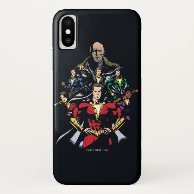 SCHAZAM! | Shazam Family Vs. Dr. Sivana Case-Mate iPhone Hülle (Rückseite)