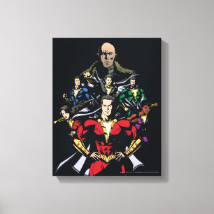 SCHAZAM! Shazam Family Vs. Dr. Sivana Leinwanddruck