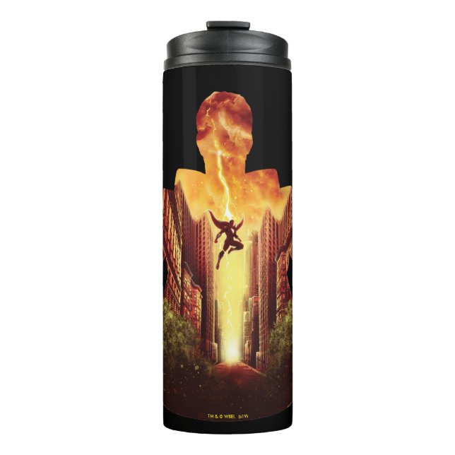 SCHAZAM! | Shazam Sunset Silhouette Thermosbecher (Vorderseite)