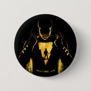 SCHAZAM! Shazam und Billy Lightning Silhouette Button