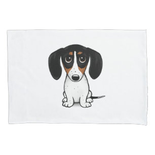 Scheckdalmatiner-Dackel Süßer Cartoon-Hund Kissenbezug