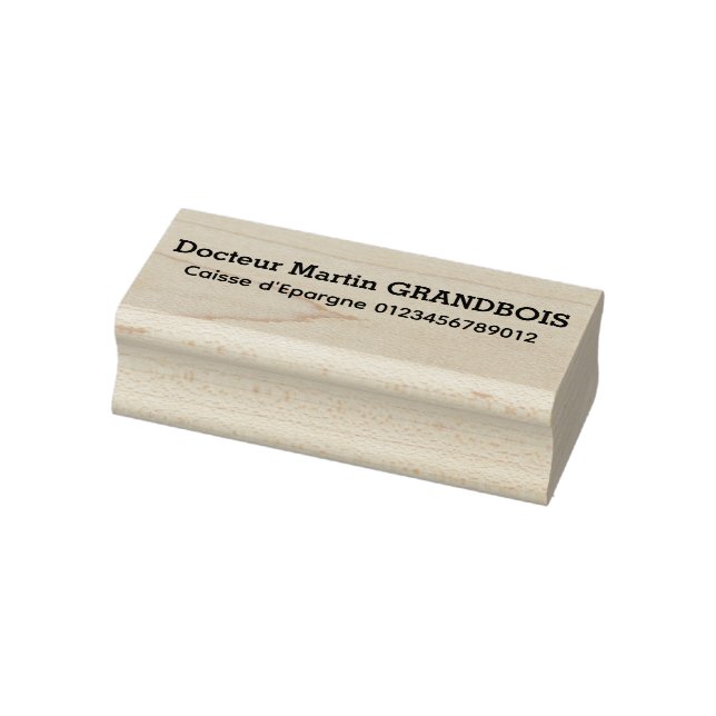 Scheckeinzug Gummistempel (Stempel)