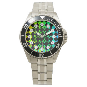 Scheckte Drehung (C Face) von Kenneth Yoncich Armbanduhr