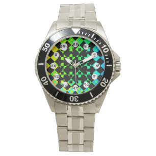 Scheckte Drehung (K Face) von Kenneth Yoncich Armbanduhr