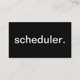 Scheduler-Visitenkarte Visitenkarte