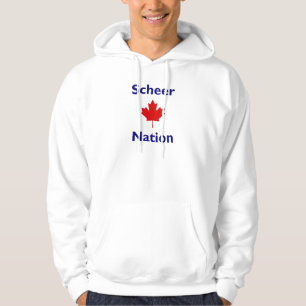 Scheer Nation Canada Election Red Maple Leaf Color Hoodie