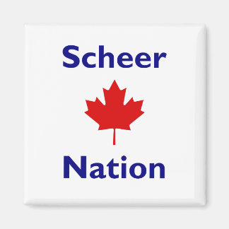 Scheer Nation Canada Election Red Maple Leaf Color Magnet