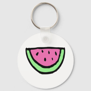 Scheibe der Wassermelone Schlüsselanhänger