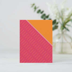 Scheibe Orange 2 abstraktes Design Postkarte