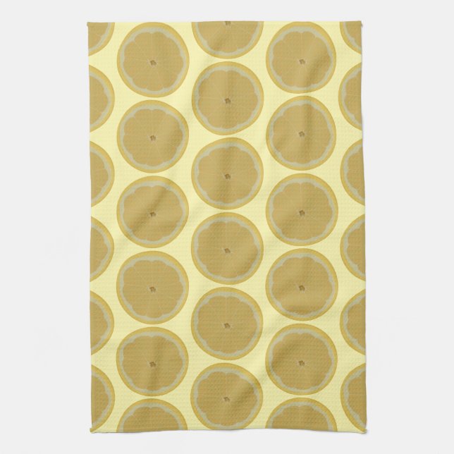 Scheiben Lemons Pattern Küchenhandtücher Geschirrtuch (Vertikal)