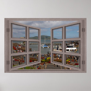 Scheiben-offenes Fenster-Plakat Fishermans Kai-6 Poster