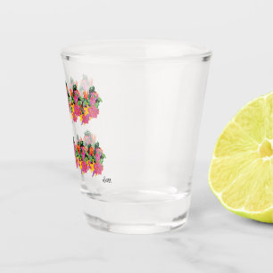 Scheiben : Tropische Blume Schnapsglas