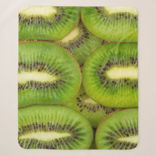 Scheiben von frischem und reifem Kiwi-Frucht in Re Sherpadecke
