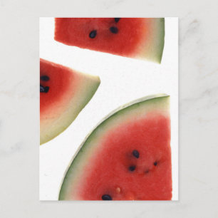 Scheiben von Watermelon Postkarte