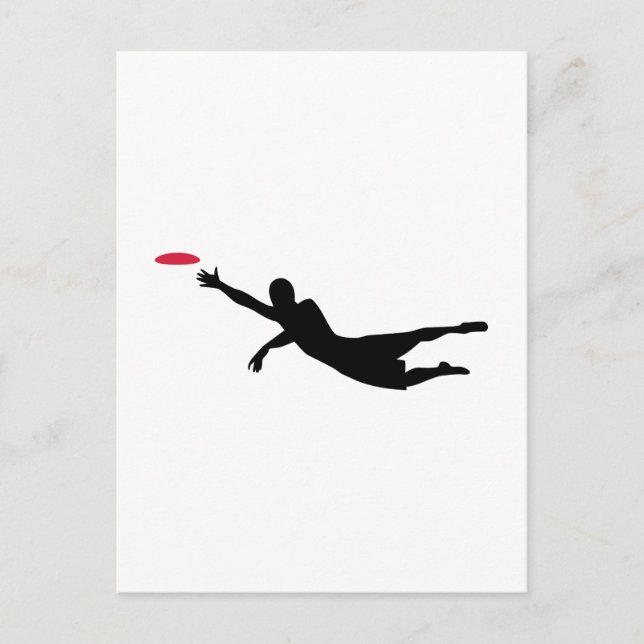 Scheibengolffrisbee Postkarte (Vorderseite)