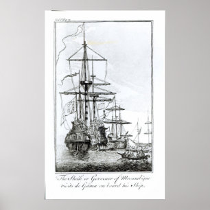 Scheich oder Gouverneur von Mosambik Poster