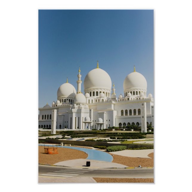 Scheich Zayed Grand Mosque, Abu Dhabi Fotodruck (Vorne)
