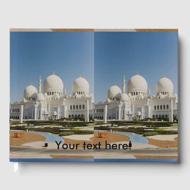 Scheich Zayed Grand Mosque, Abu Dhabi Gästebuch (Vorderseite)