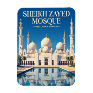 Scheich-Zayed-Großmoschee Vereinigte Arabische Emi Magnet