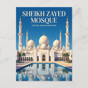 Scheich-Zayed-Großmoschee Vereinigte Arabische Emi Postkarte
